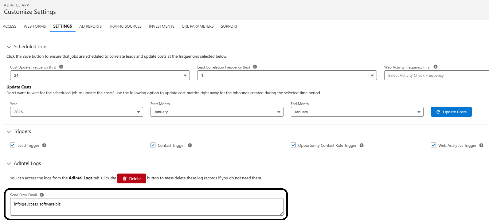 AdIntel Error Email AdIntel Error Email